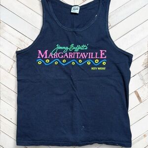 Anvil Navy Tank Top with Green Script